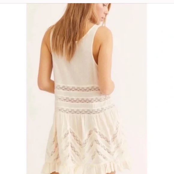 Free People Voile Trapeze Ruffle Tunic Dress NWT! - Picture 9 of 9
